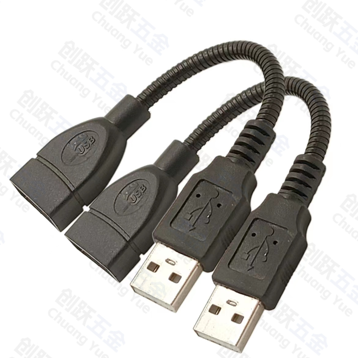 USB flexible metal gooseneck